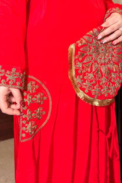 Raneem Embroidered Co ord Set with Potli