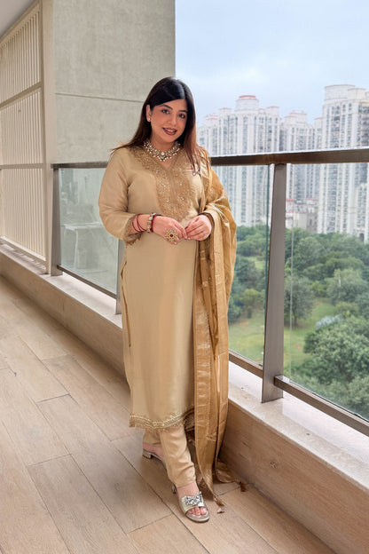 Rifat Silk Embroidered Suit Set
