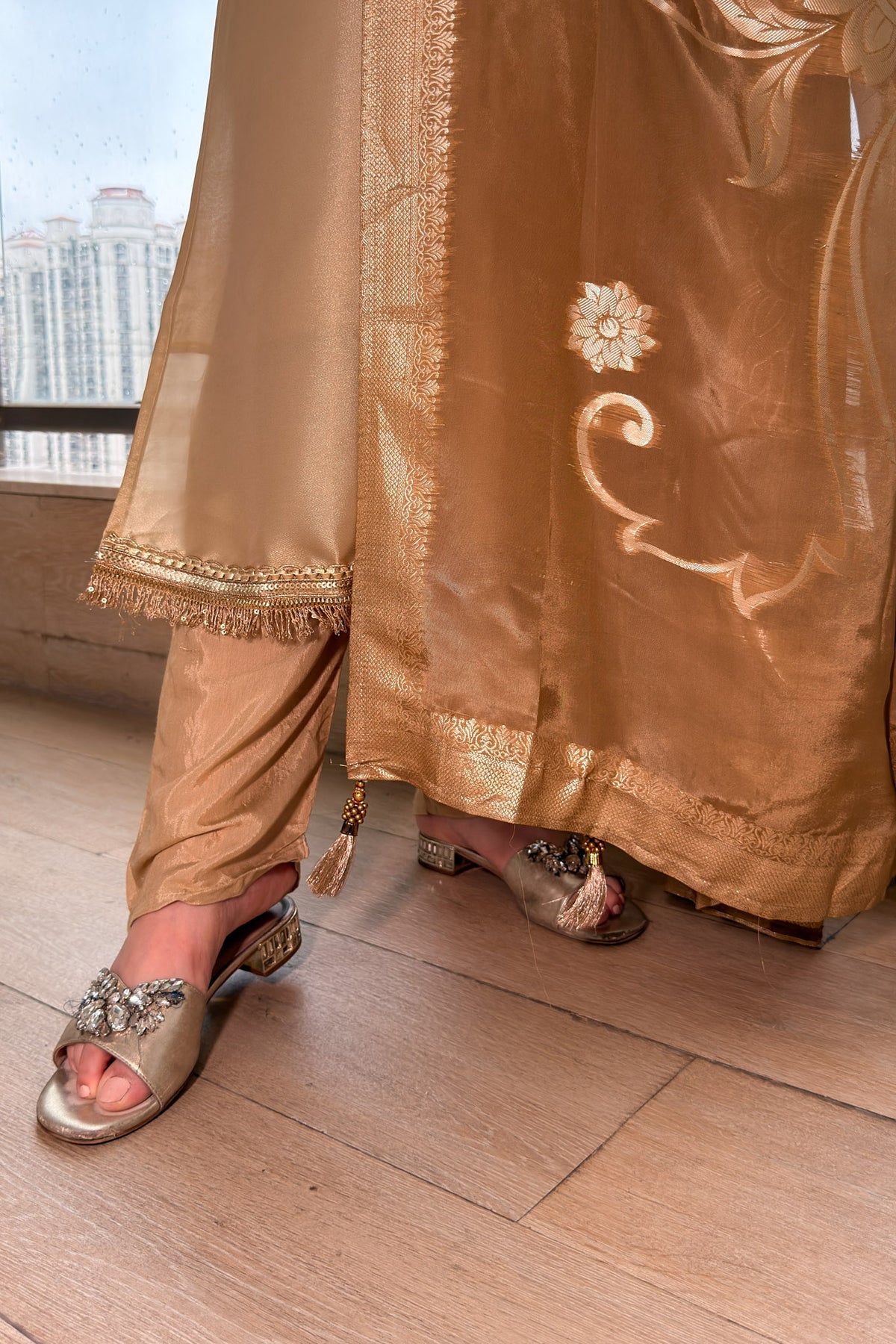 Rifat Silk Embroidered Suit Set