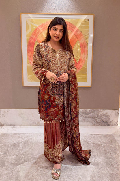 Damini Printed & Embroidered Suit Set