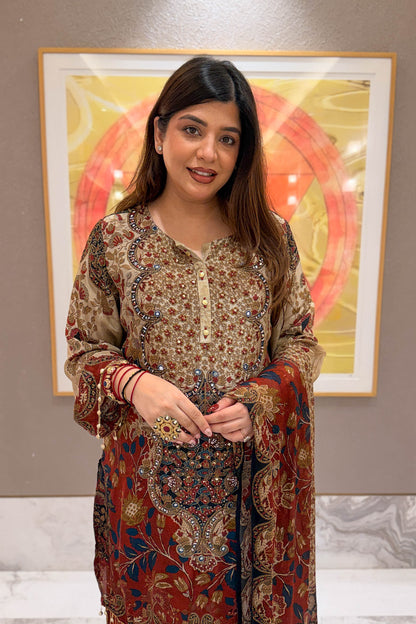 Damini Printed & Embroidered Suit Set