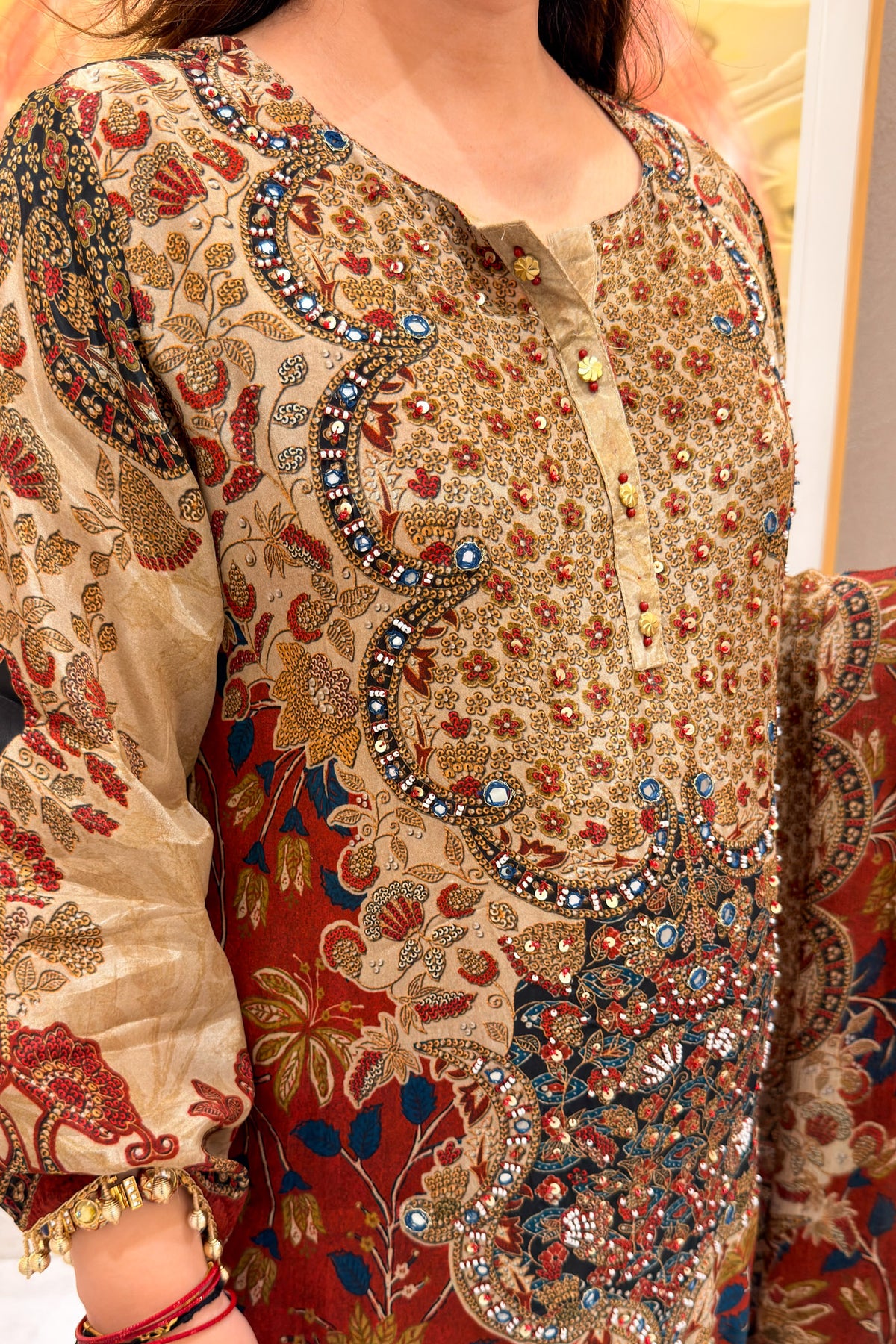 Damini Printed & Embroidered Suit Set