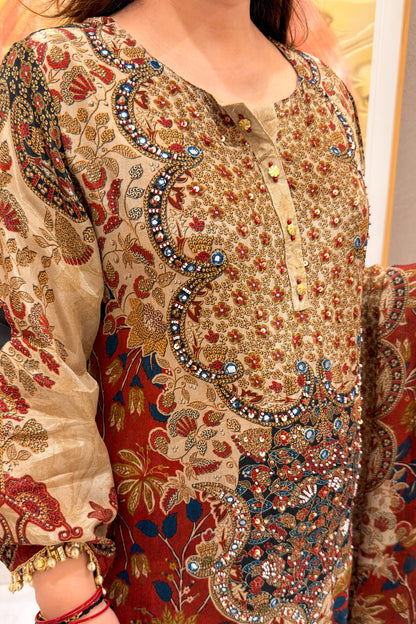 Damini Printed & Embroidered Suit Set
