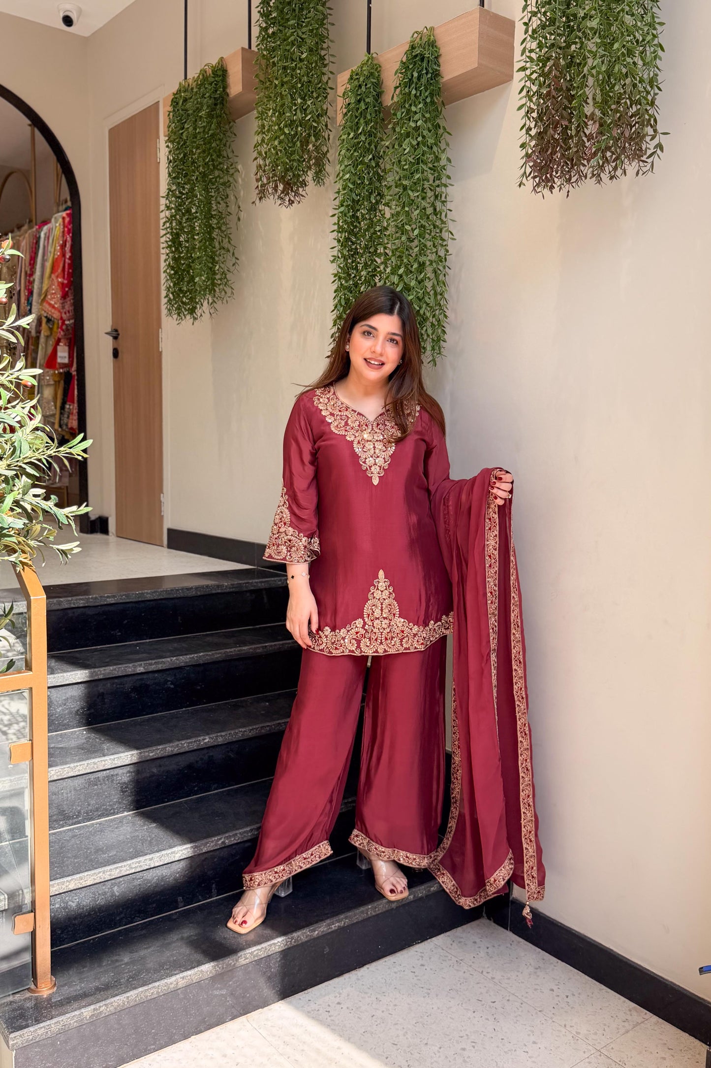 Saafi Embroidered Garara Suit Set