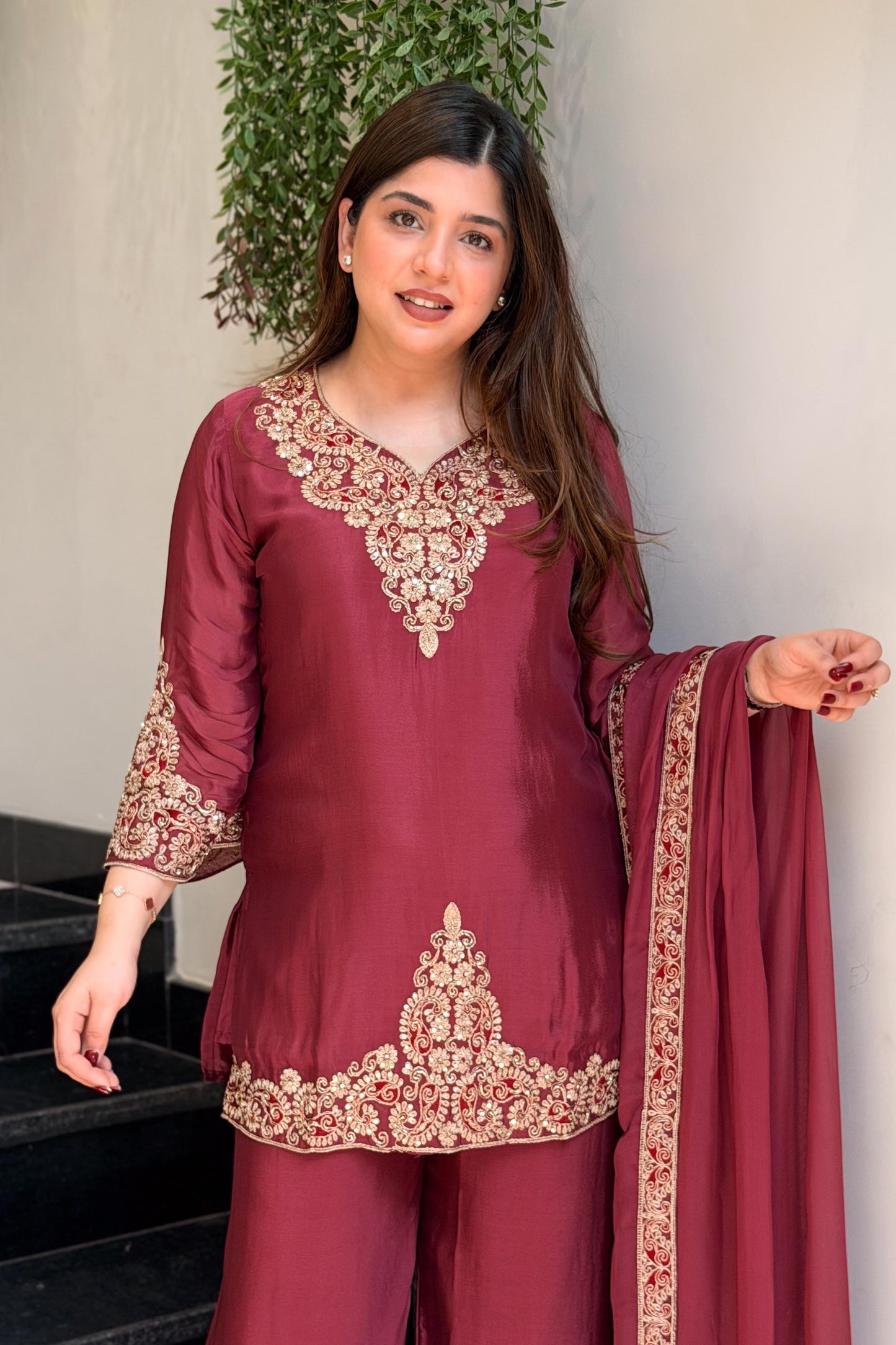 Saafi Embroidered Garara Suit Set