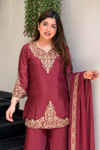 Saafi Embroidered Garara Suit Set
