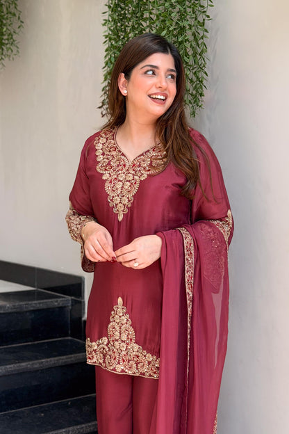 Saafi Embroidered Garara Suit Set