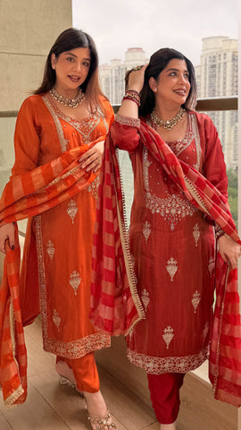 Anjani Hand Embroidered Suit Set