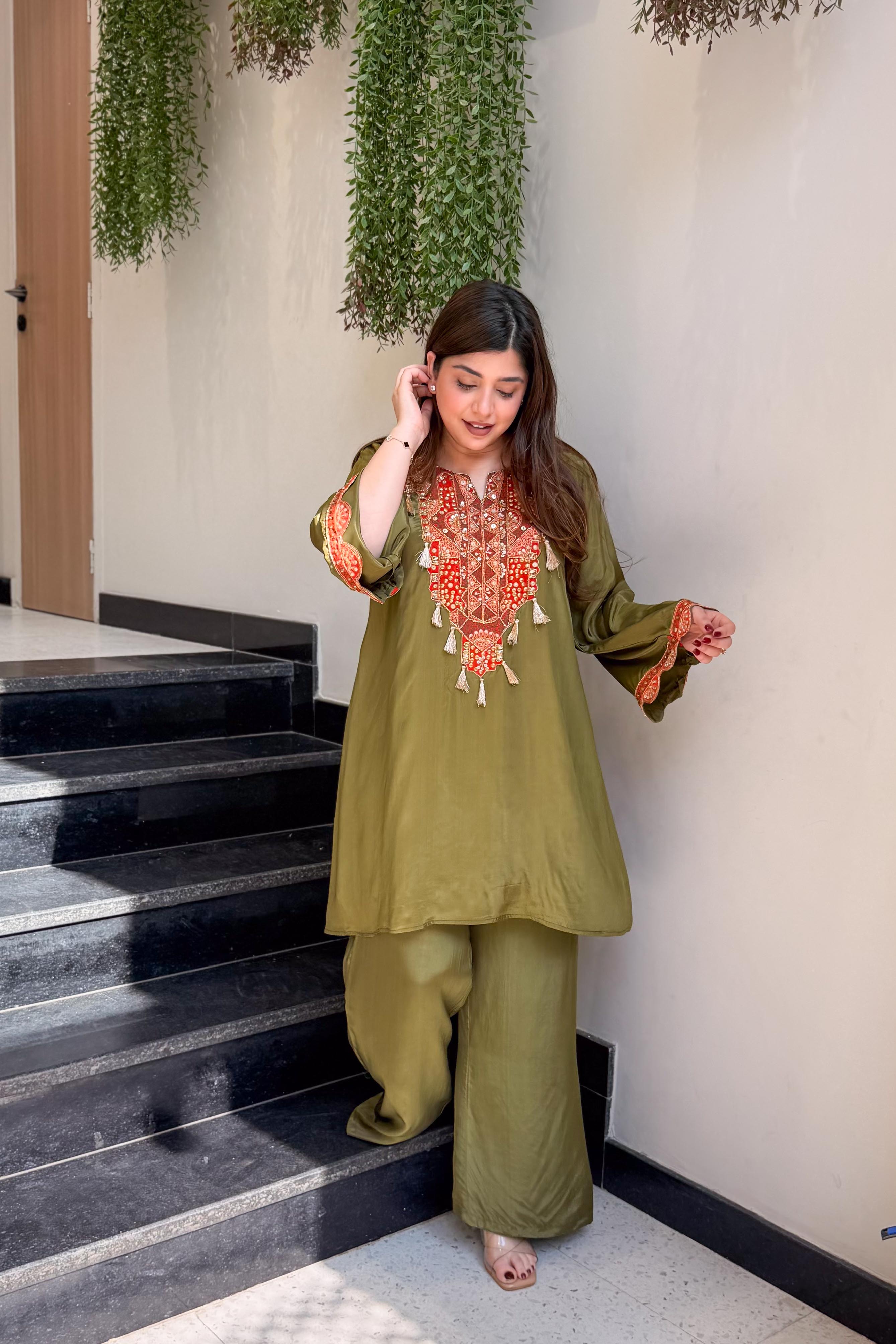 Nalini Embroidered Co ord Set