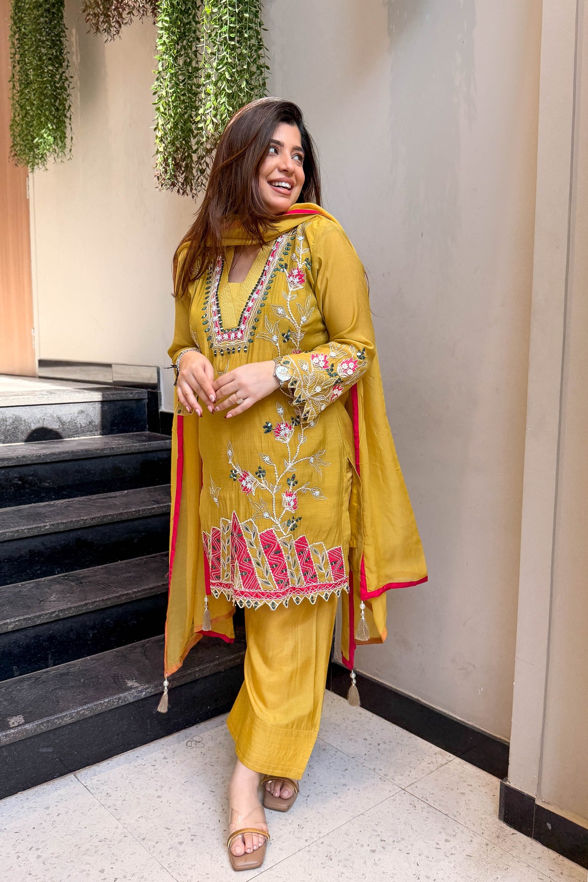 Virika Thread Embroidered Suit Set