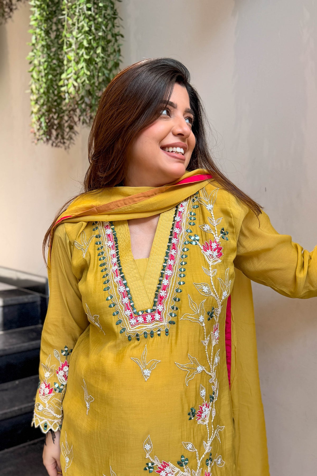 Virika Thread Embroidered Suit Set