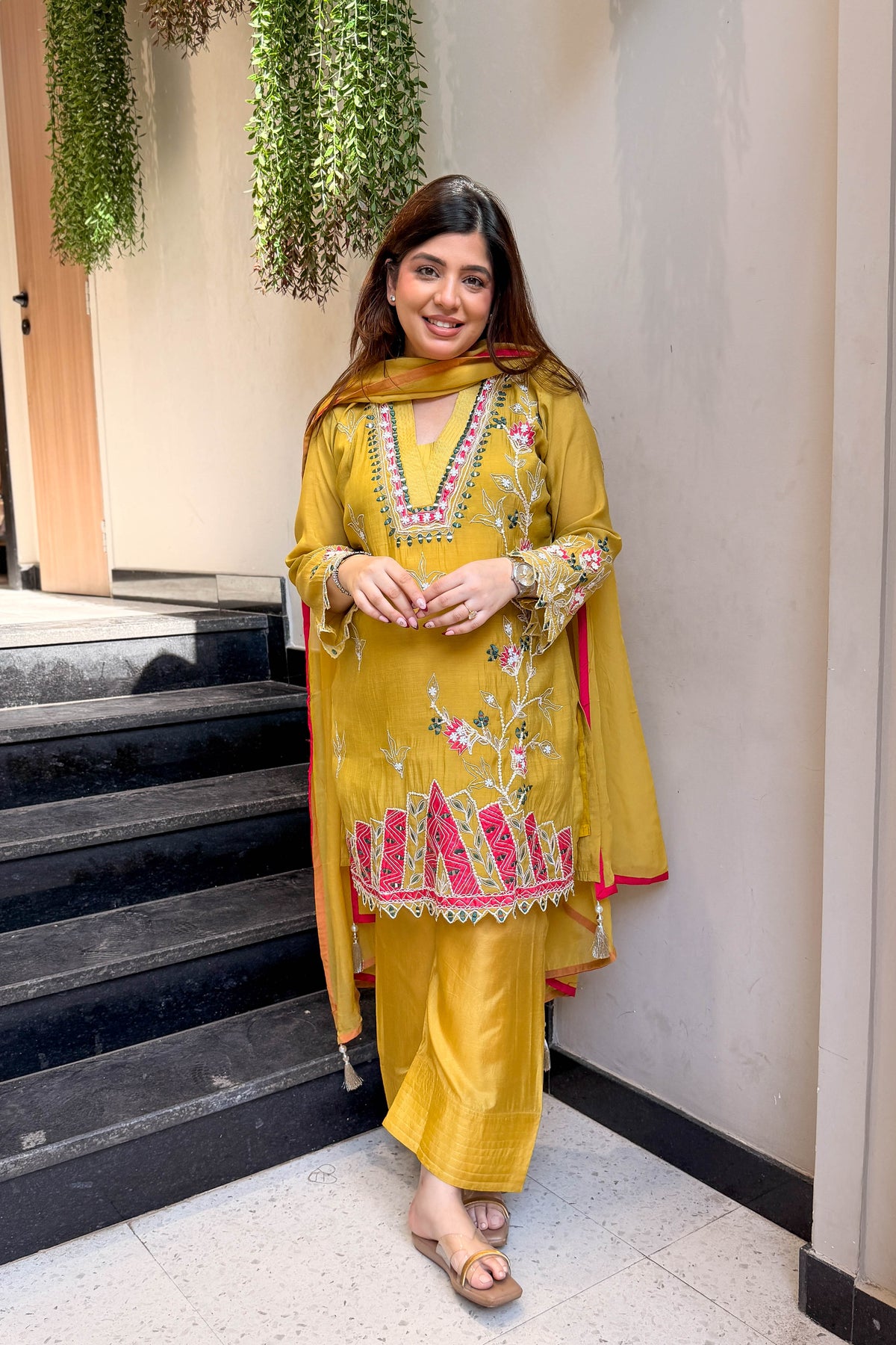Virika Thread Embroidered Suit Set