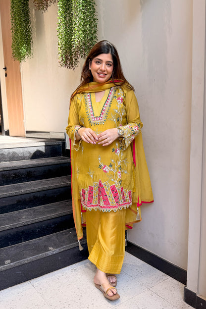 Virika Thread Embroidered Suit Set