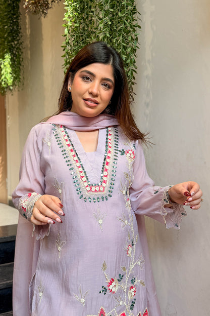 Virika Thread Embroidered Suit Set