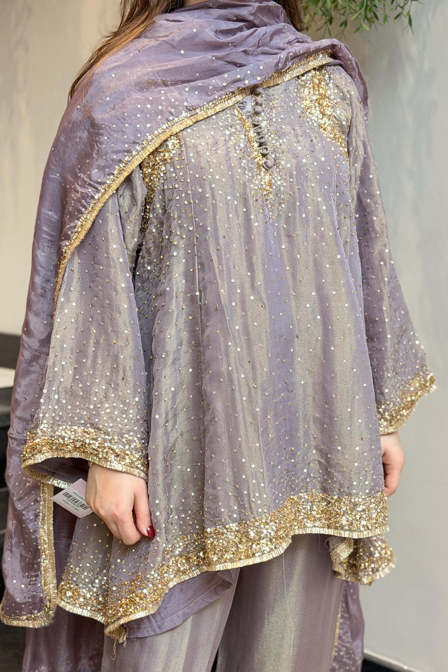Meheja Hand Embroidered Short Anarkali Set
