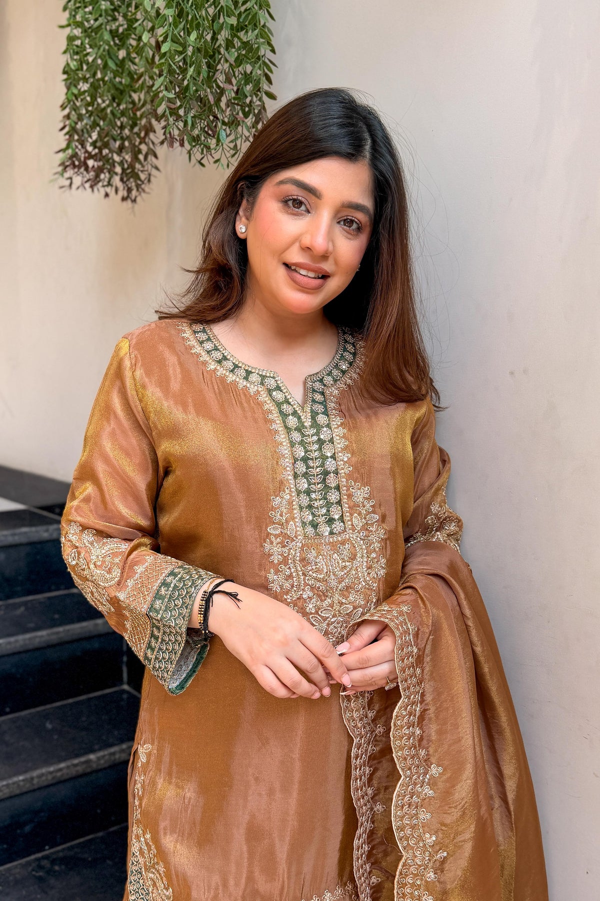 Sifat Embroidered Farshi Suit Set