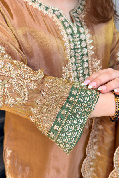 Sifat Embroidered Farshi Suit Set