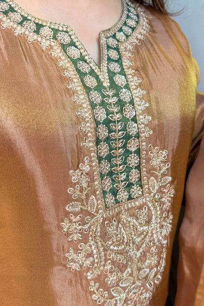 Sifat Embroidered Farshi Suit Set