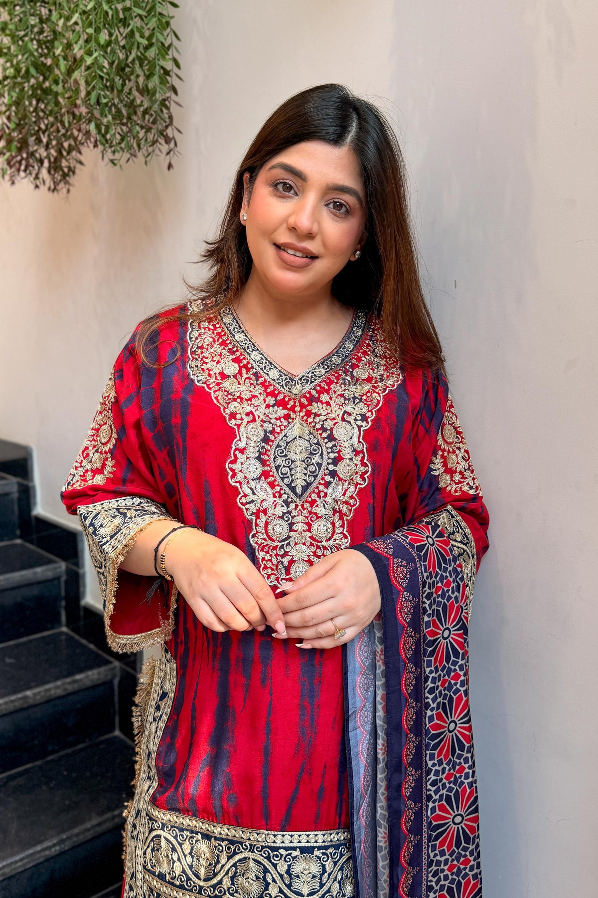 Sajida Printed & Embroidered Suit Set