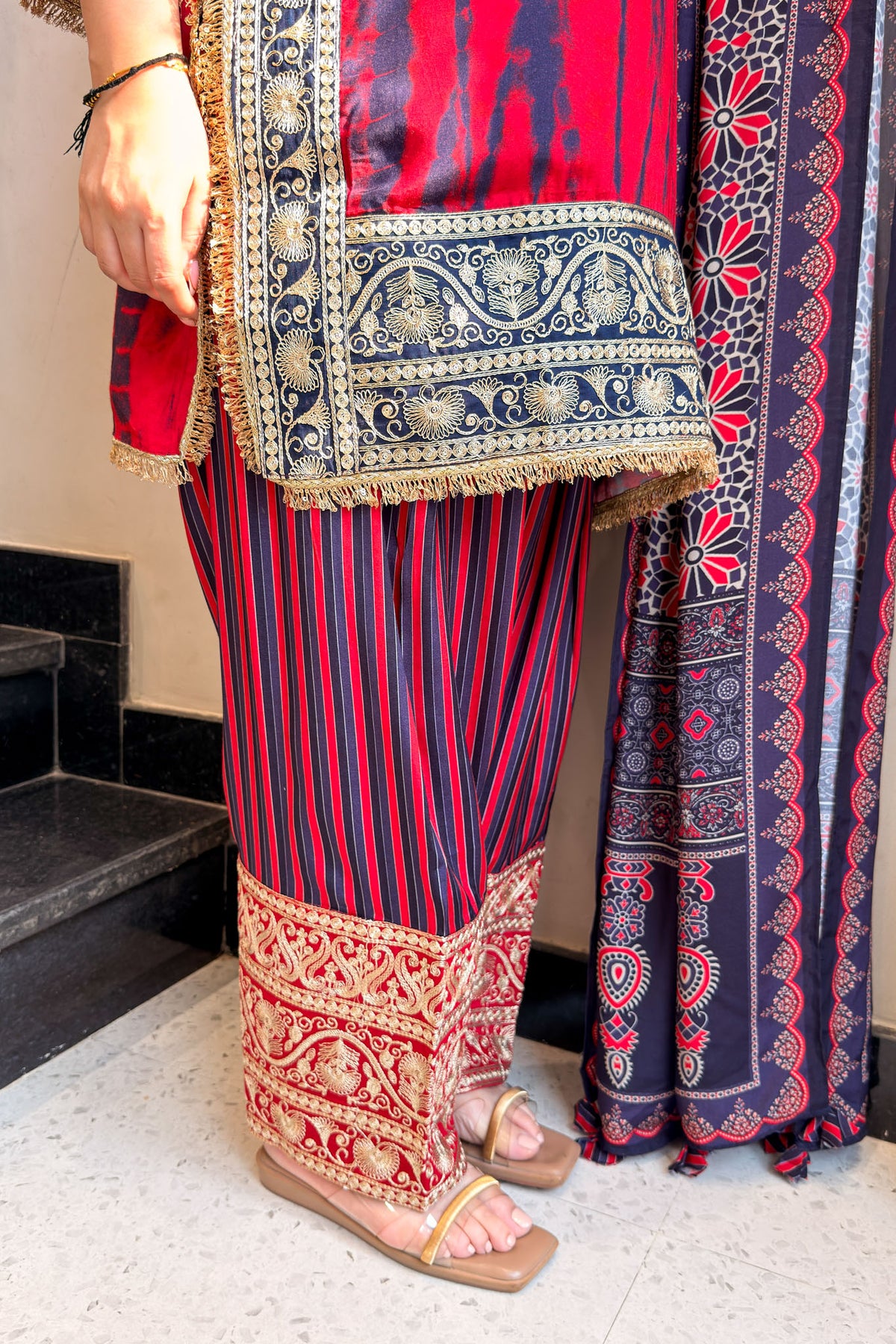 Sajida Printed & Embroidered Suit Set