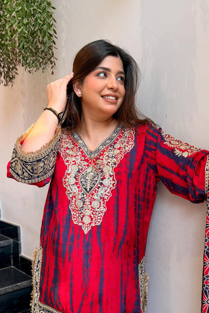 Sajida Printed & Embroidered Suit Set