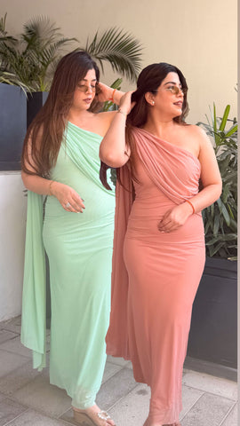 Hallie Drape One Shoulder Dress