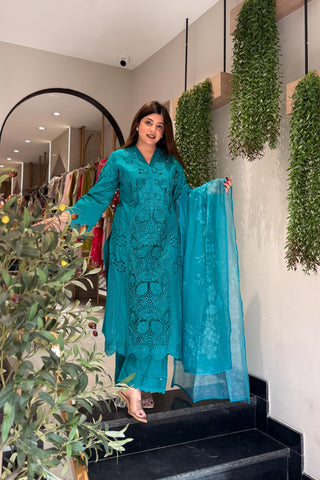 Zarmeen Embroidered Pakistani Suit Set