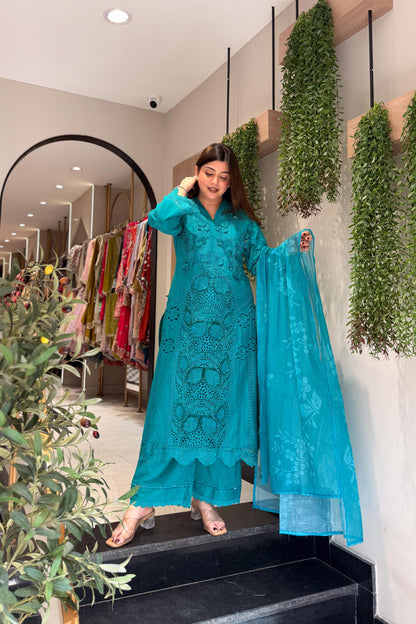 Zarmeen Embroidered Pakistani Suit Set