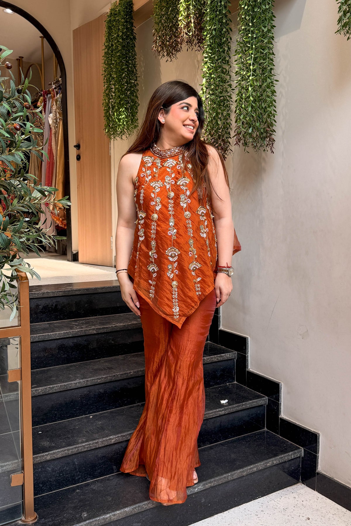 Ruhika Hand Embroidered Co ord Set