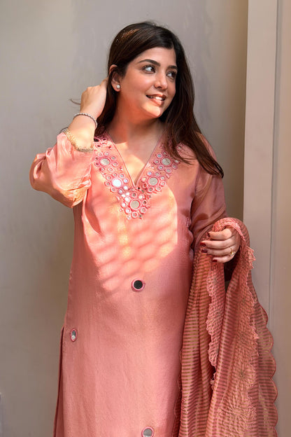 Aira Mirror Work Suit Set