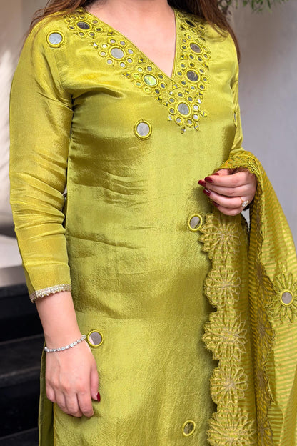 Aira Mirror Work Suit Set