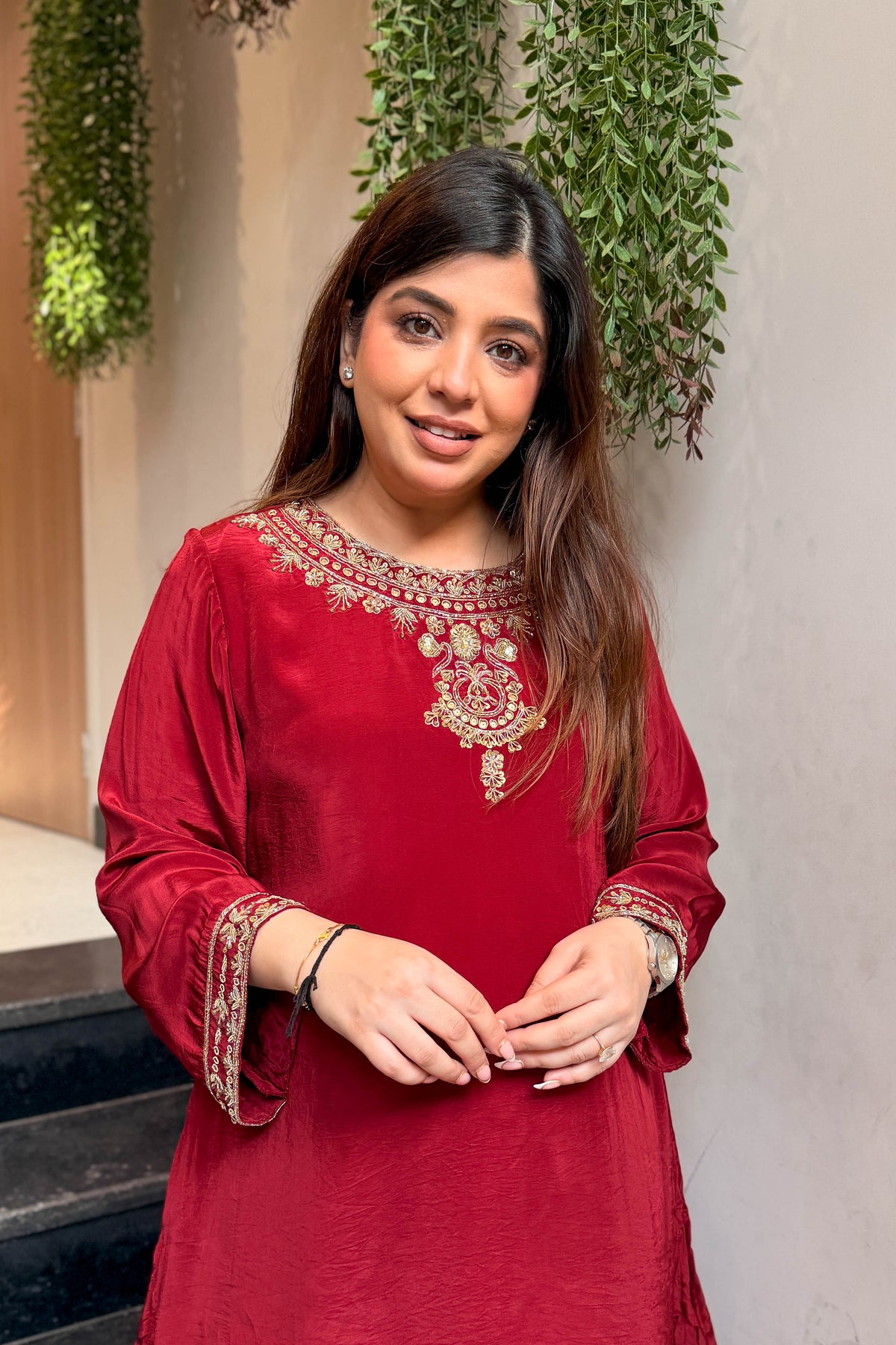 Aahira Embroidered Farshi Co ord Set