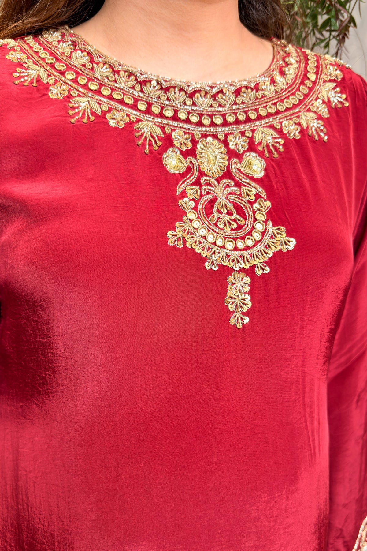 Aahira Embroidered Farshi Co ord Set