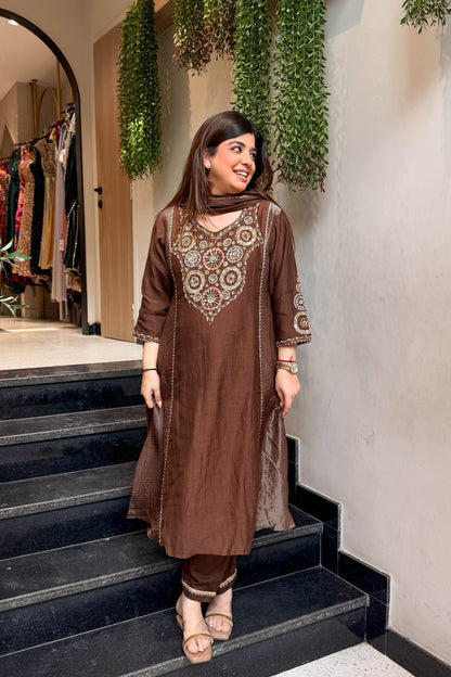 Shavika Hand Embroidered Suit Set