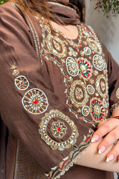 Shavika Hand Embroidered Suit Set