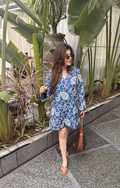 Amara Embroidered Short Dress