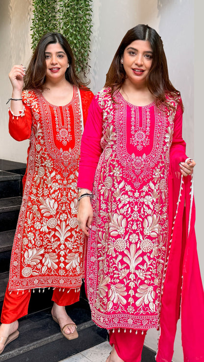 Maurya Thread & Beads Work Long Suit Set
