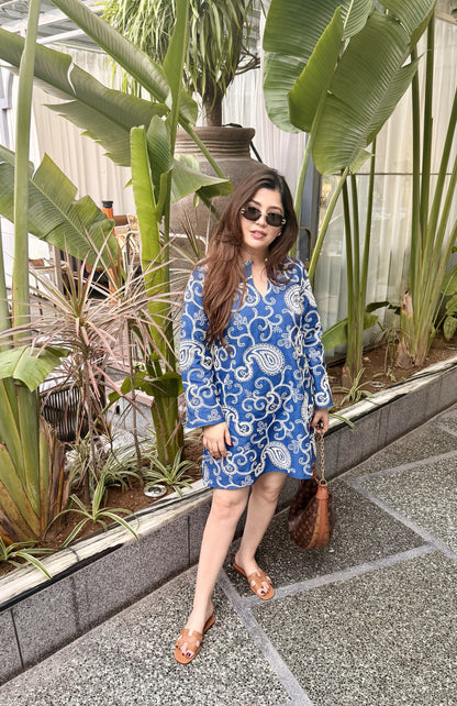 Amara Embroidered Short Dress