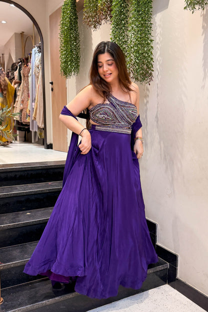 Prakshi Hand Embroidered Lehenga