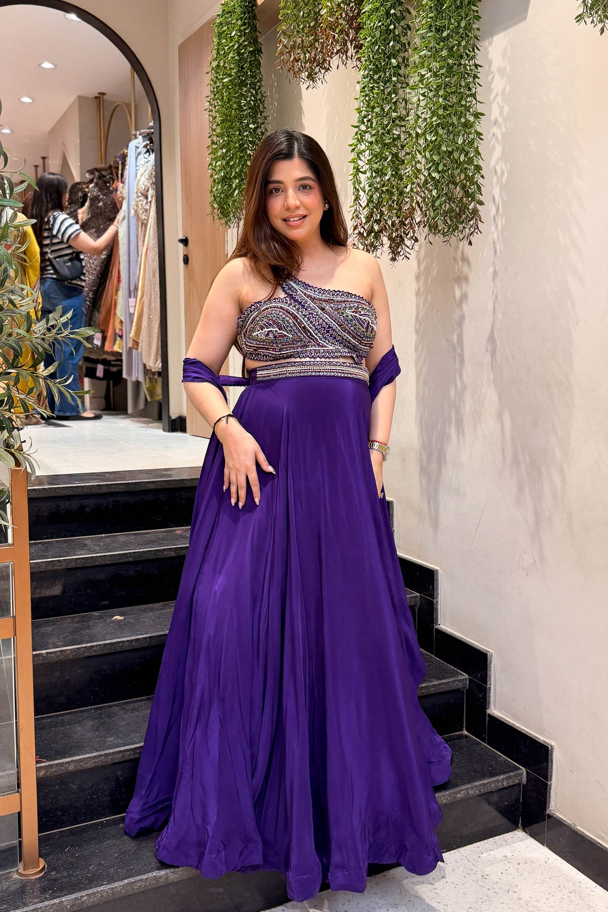 Prakshi Hand Embroidered Lehenga