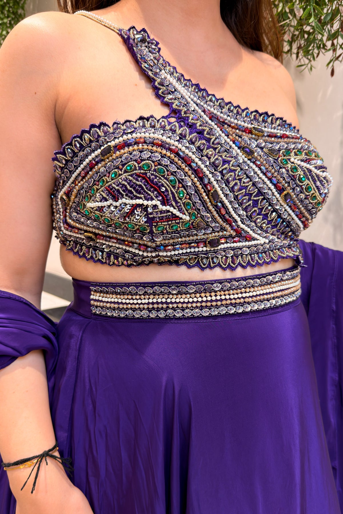 Prakshi Hand Embroidered Lehenga