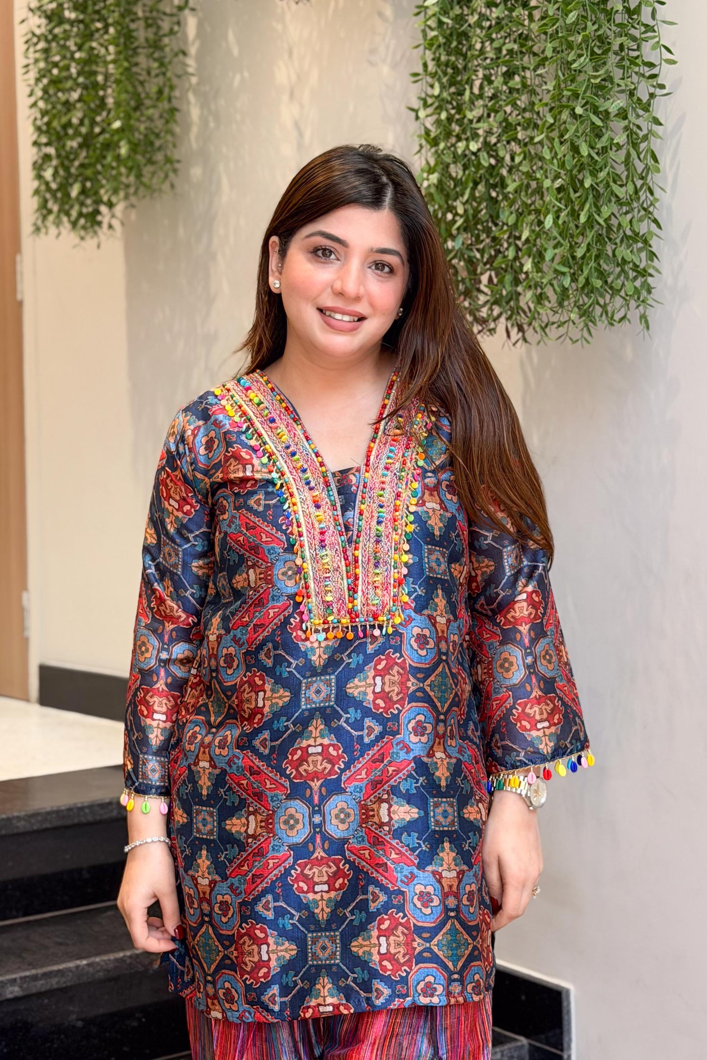 Safeena Embroidered Co ord Set