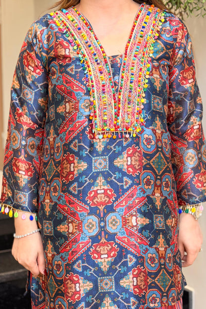 Safeena Embroidered Co ord Set