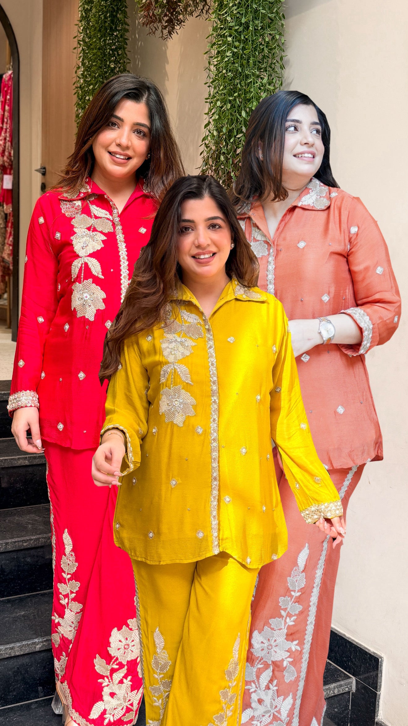 Kaazi Embroidered Co ord Set