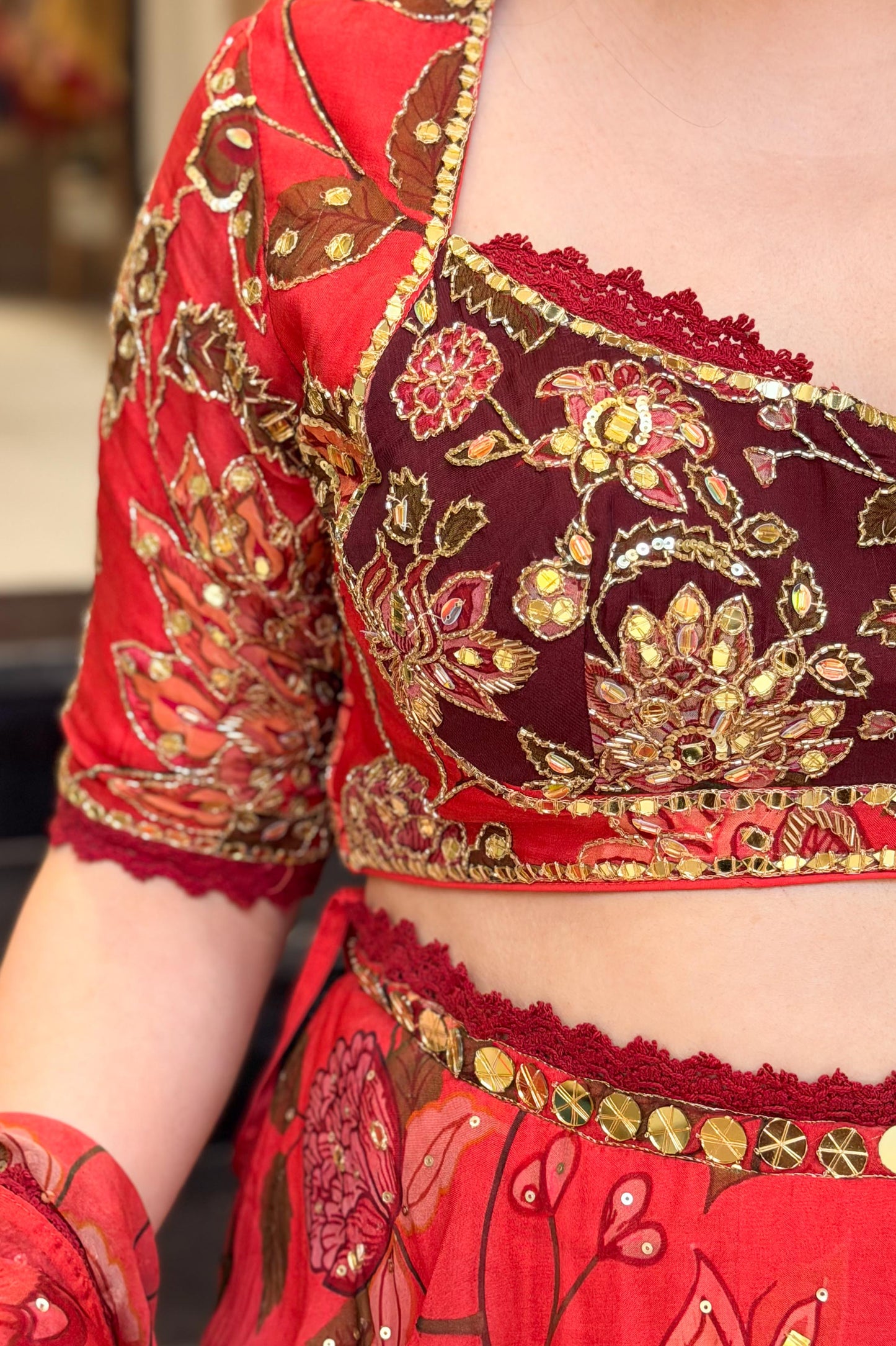 Raabta Floral Embroidered Lehenga