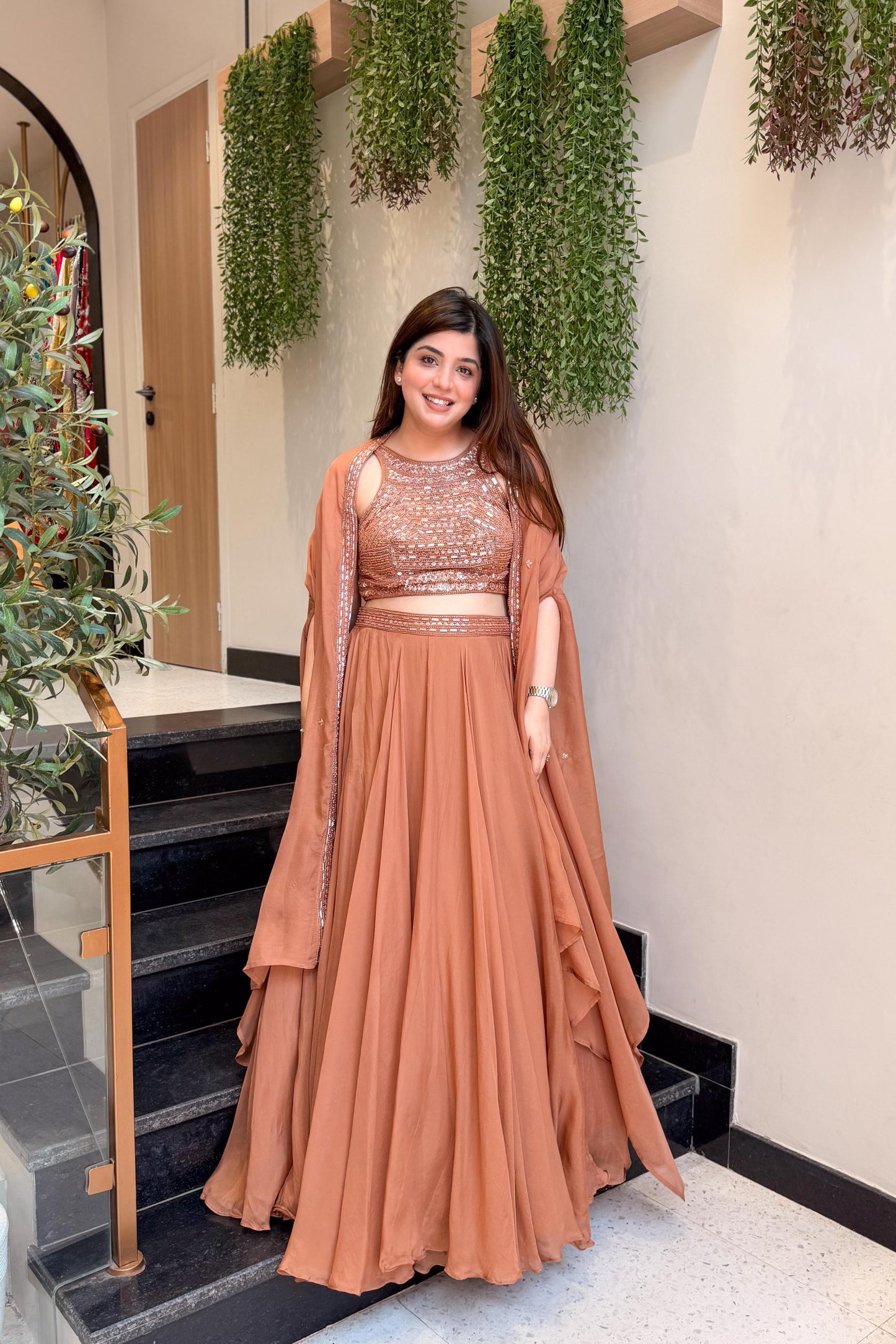 Tanvika Hand Embroidered Lehenga