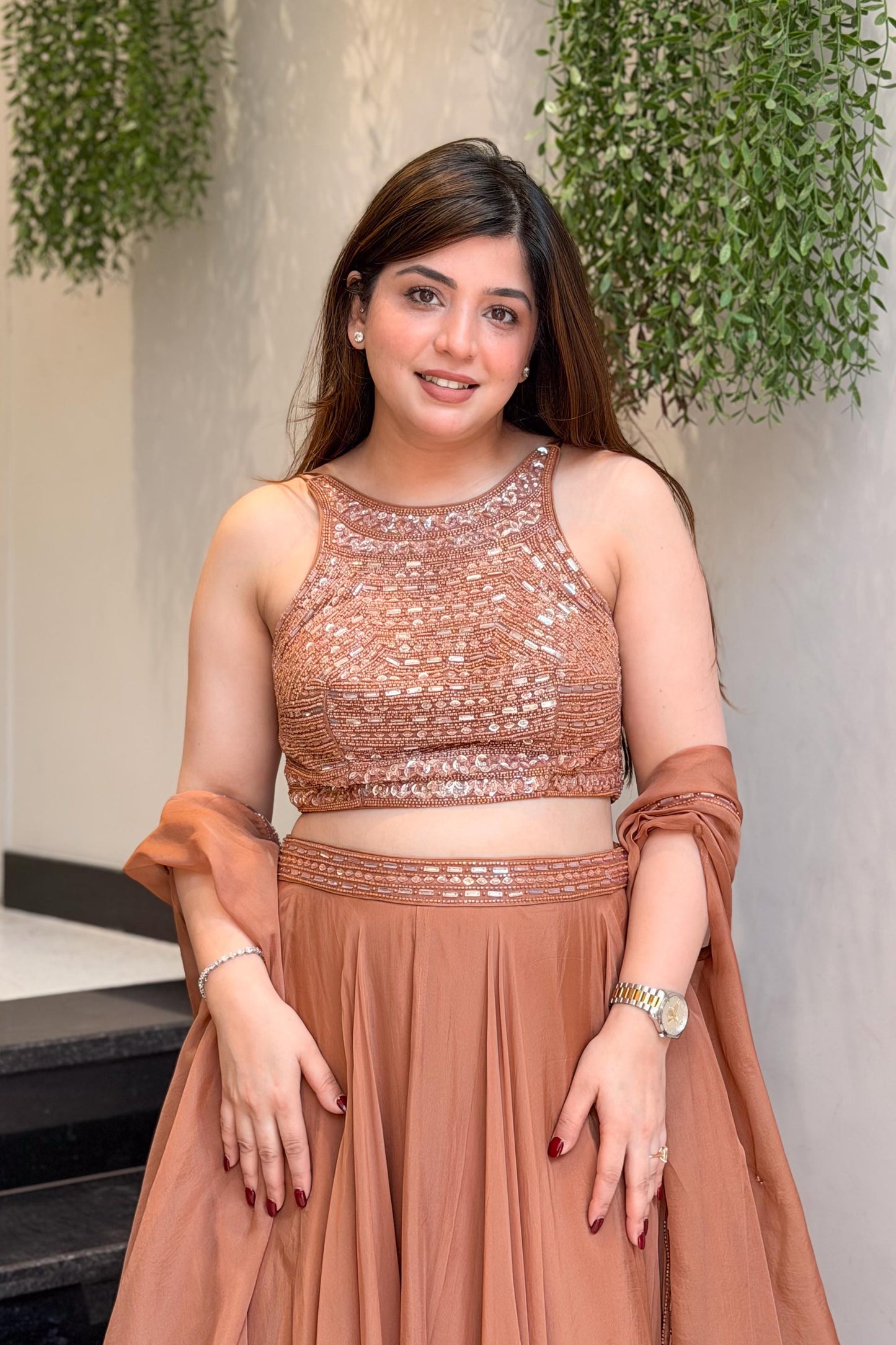 Tanvika Hand Embroidered Lehenga