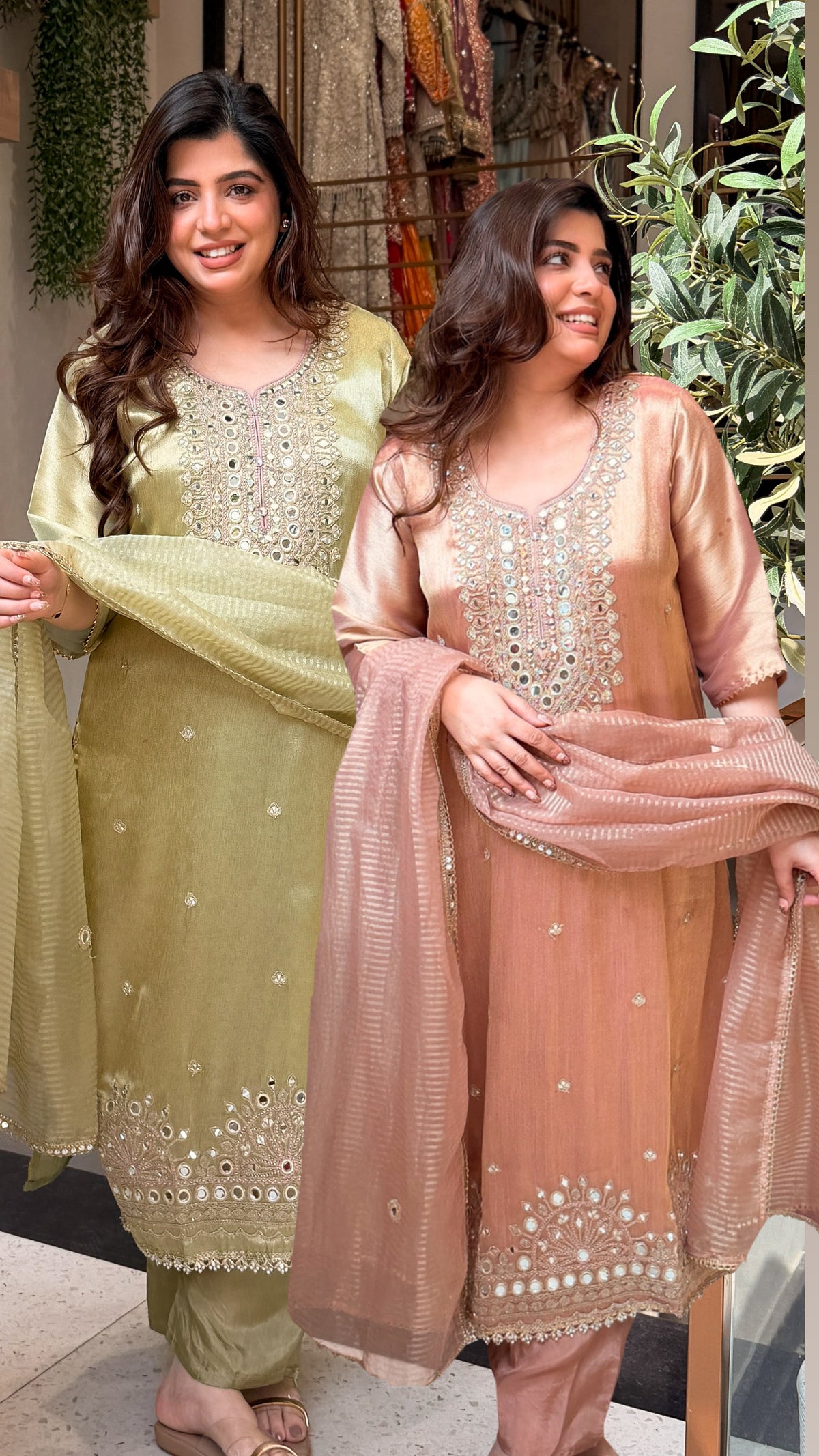 Vitika Mirror Embroidered Suit Set