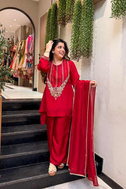 Shehnaz Embroidred Upside Down Suit