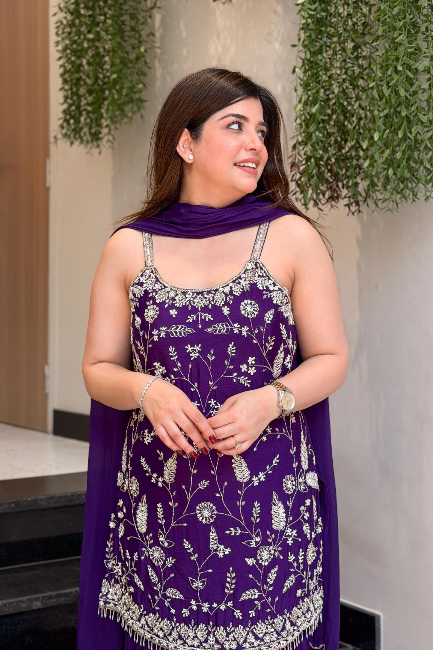 Sanya Embroidered Sharara Set